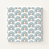 Boho Waterverf Rainbow Baby Boy Shower Guest Notitieboek (Achterkant)