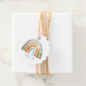 Boho Waterverf Rainbow Baby shower Dank u wel Bedankjes Labels (In situ)