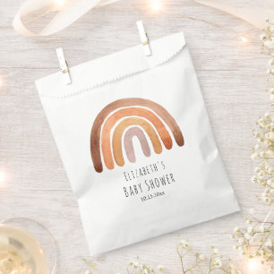 Boho Waterverf Rainbow Baby shower Favor Bag Bedankzakje
