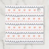 Boho Waterverf Rainbow Baby shower Gift Bedankjes Labels (Achterkant)