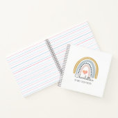 Boho Waterverf Rainbow Baby shower Guest Notitieboek (Binnen)