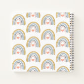 Boho Waterverf Rainbow Baby shower Guest Notitieboek (Achterkant)