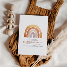 Boho Waterverf Rainbow Baby shower