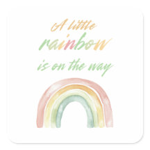 Boho Waterverf Rainbow Baby shower