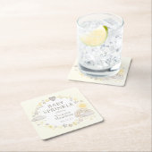 Boho Waterverf Rainbow Baby Sprinkle Kartonnen Onderzetters (Insitu)