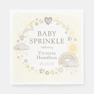 Boho Waterverf Rainbow Baby Sprinkle Servet
