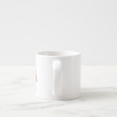 Boho Waterverf Rainbow gepersonaliseerd Espresso Kop (Achterkant)
