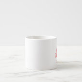 Boho Waterverf Rainbow gepersonaliseerd Espresso Kop (Voorkant)