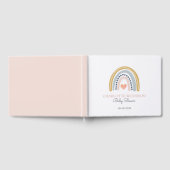 Boho Waterverf Rainbow Girl Baby shower Gastenboek (Volledig)
