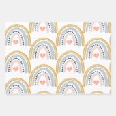Boho Waterverf Rainbow Inpakpapier Vel (Voorkant)