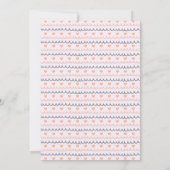 Boho Waterverf Rainbow Pink Baby shower Kaart (Achterkant)