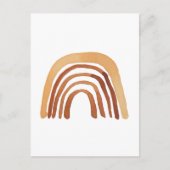 Boho Waterverf Rainbow Post Kaart (Voorkant)