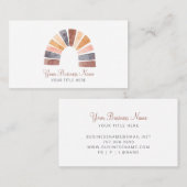 Boho Waterverf Rainbow Visitekaartje (Voorkant / Achterkant)