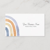 Boho Waterverf Rainbow Visitekaartje (Voorkant)