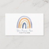 Boho Waterverf Rainbow Visitekaartje (Voorkant)