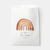 Boho Waterverf Regenboog Baby shower Favor Bag Bedankzakje (Voorkant)