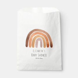 Boho Waterverf Regenboog Baby shower Favor Bag Bedankzakje