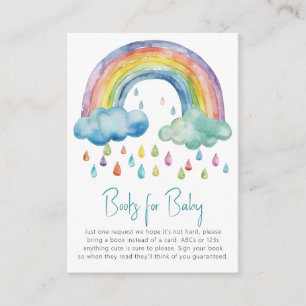 Boho Waterverf Regenboog Boeken voor Baby Informatiekaartje