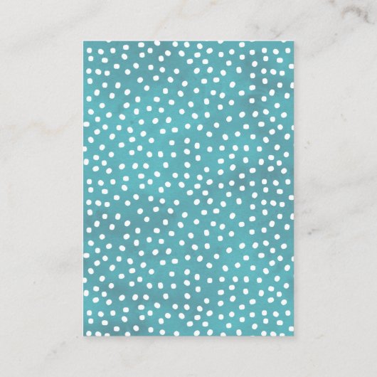 Boho Waterverf Regenboog Luier Raffle Informatiekaartje (Achterkant)