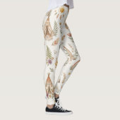 Boho Waterverf Regenboog Pastel Bloem Leggings (Rechts)