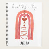 Boho Waterverf Regenboog Wees wild wees vrij wees  Planner (Voorkant)