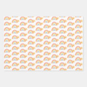 Boho Waterverf regenboog zon Inpakpapier Vel (Voorkant)