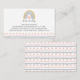 Boho Waterverf regenboogboeken voor Baby Informatiekaartje