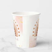 Boho waterverf regenboogdag papieren bekers (Rechts)