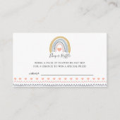 Boho Waterverf regenboogschieten voor Baby Informatiekaartje (Voorkant)