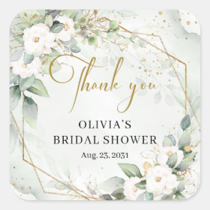 Boho waterverf rood en roze rozen Vrijgezellenfees Vierkante Sticker