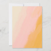 Boho Waterverf Roze Gele Bridesmaïde Voorstel (Achterkant)