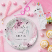 BOHO Waterverf Roze Papierpapier Bord (Feest)