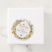 Boho Waterverf rustieke Wildbloemen Baby shower Bedankjes Labels (In situ)