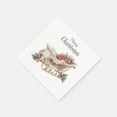 Boho Waterverf slee kerstpapier servet (Hoek)