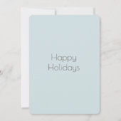 Boho waterverf sneeuw ornamenten corporate Vakanti Kaart (Achterkant)