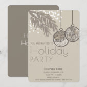 Boho waterverf sneeuw ornamenten corporate Vakanti Kaart (Voorkant / Achterkant)