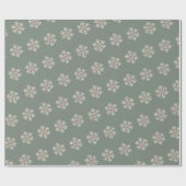 Boho Waterverf Snowflake Pattern Cadeaupapier (Vlak)