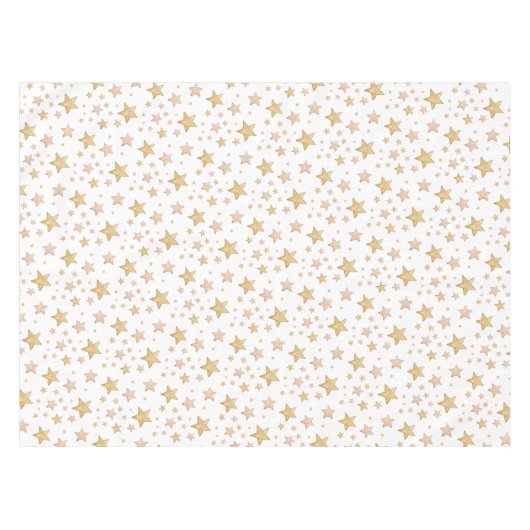 Boho Waterverf Star Baby shower tafelkleed (Voorkant (Horizontaal))