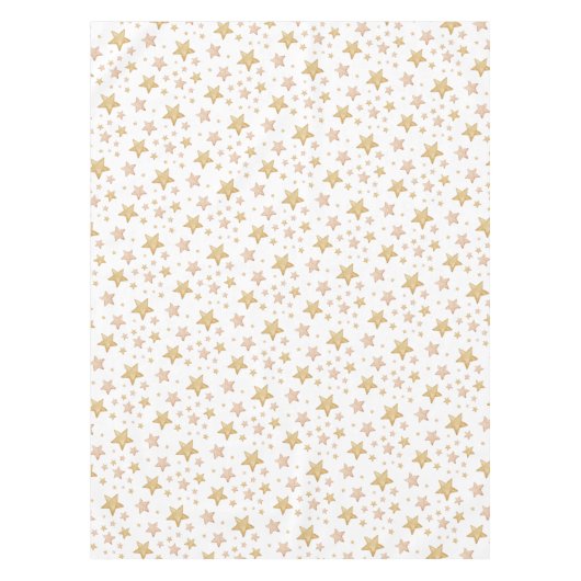 Boho Waterverf Star Baby shower tafelkleed (Voorkant)
