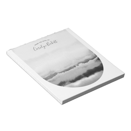 Boho Waterverf Stropdas-Dye Aangepast Notitieblok  (Schuin)