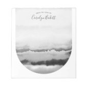 Boho Waterverf Stropdas-Dye Aangepast Notitieblok  (Voorkant)