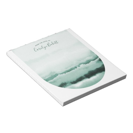 Boho Waterverf Stropdas-Dye Custom Notitieblok - G (Schuin)