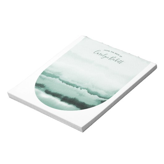 Boho Waterverf Stropdas-Dye Custom Notitieblok - G (Linkerzijde)