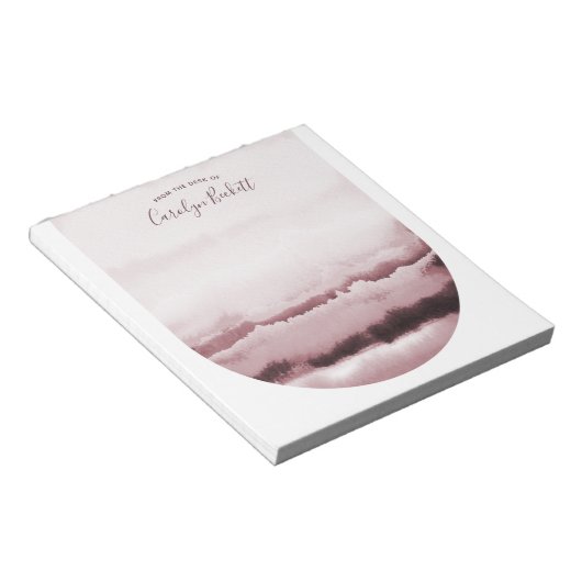 Boho Waterverf Stropdas-Dye Custom Notitieblok - P (Schuin)