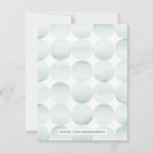 Boho Waterverf Stropdas-Dye Custom Stationery - Gr (Achterkant)