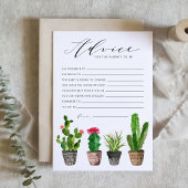 Boho Waterverf Succulents Advice for the Parents Advieskaart