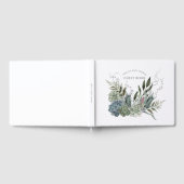Boho Waterverf Succulents Baby shower Gastenboek (Volledig)