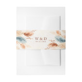 Boho Waterverf Terracotta Pampas Grass Bedankt Uitnodigingen Wikkel (Voorkant Voorbeeld)