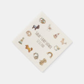 Boho Waterverf Toys Baby shower Napkins Servet (Hoek)