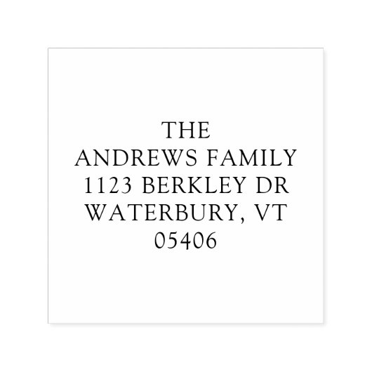 Boho Waterverf Tree Return-adres Zelfinktende Stempel (Design)